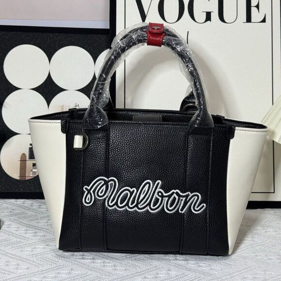 Malbon Women Malbon Golf Handbag 26 New Unisex Poker Pattern Tote Shoulder Bag